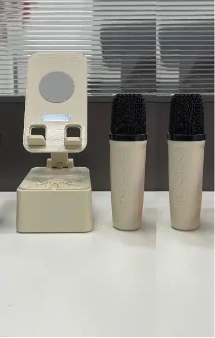 2 in 1 Mobile Phone Rotating Bracket and Bluetooth Speaker with 2 Microphones - shopsa online