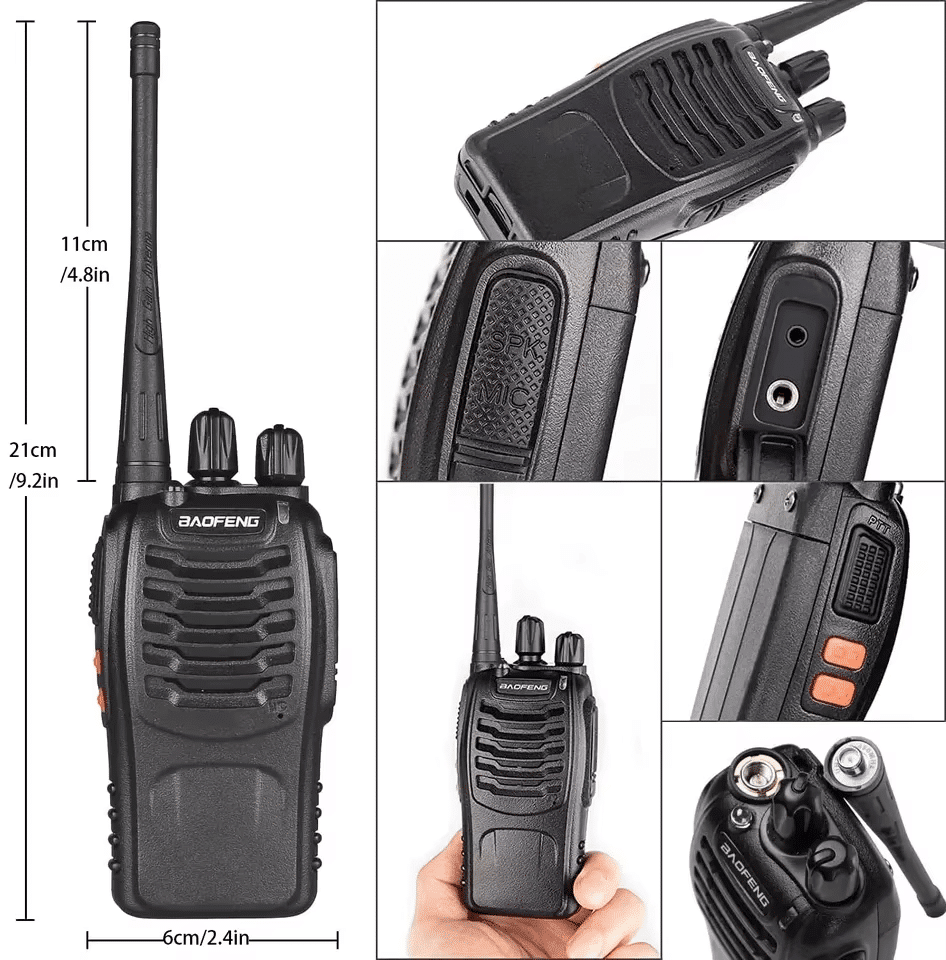 2 Piece Baofeng BF - 888S Two Way Radio - shopsa online