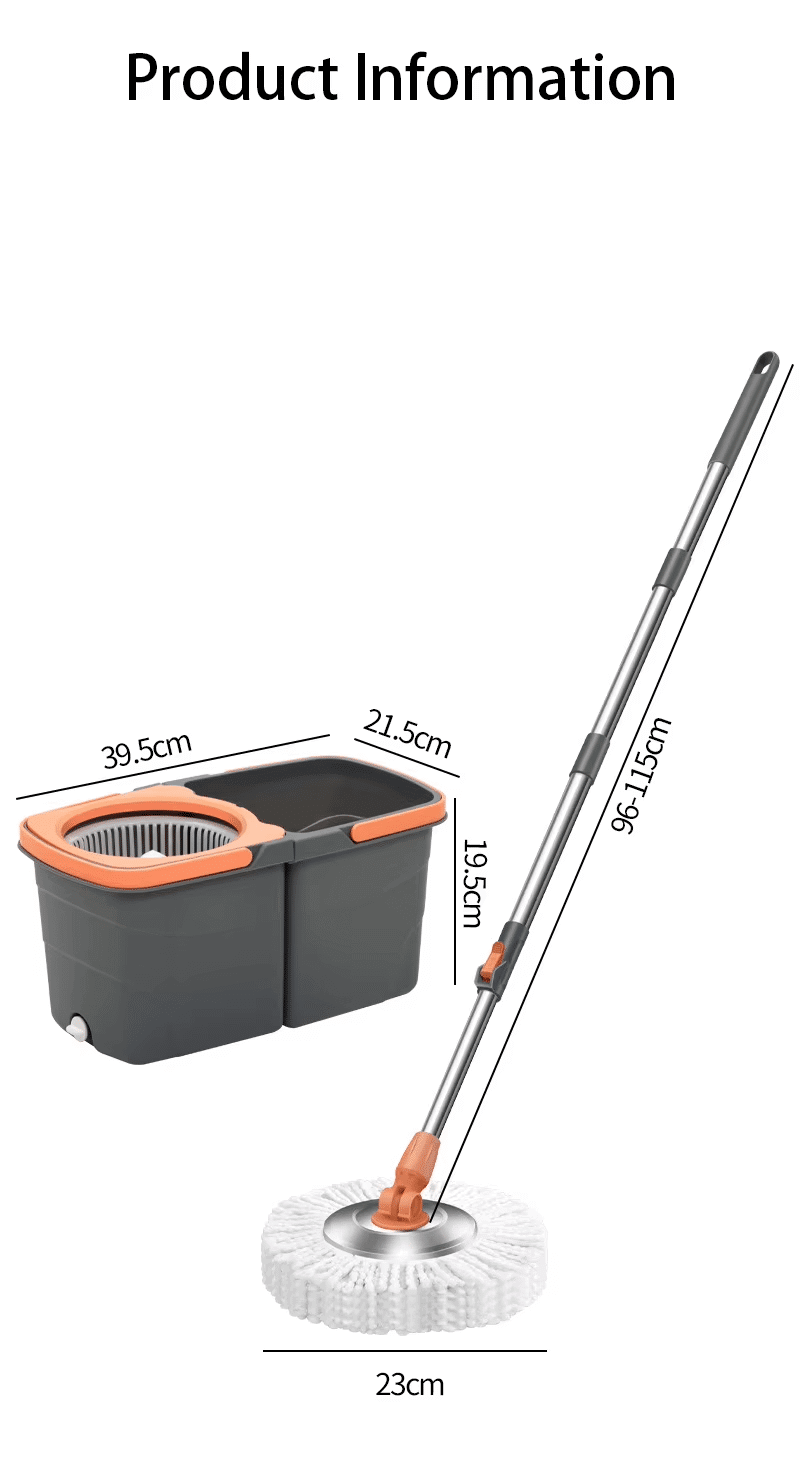 360° Rotating Microfibre Magic Spin Mop & Bucket - shopsa online