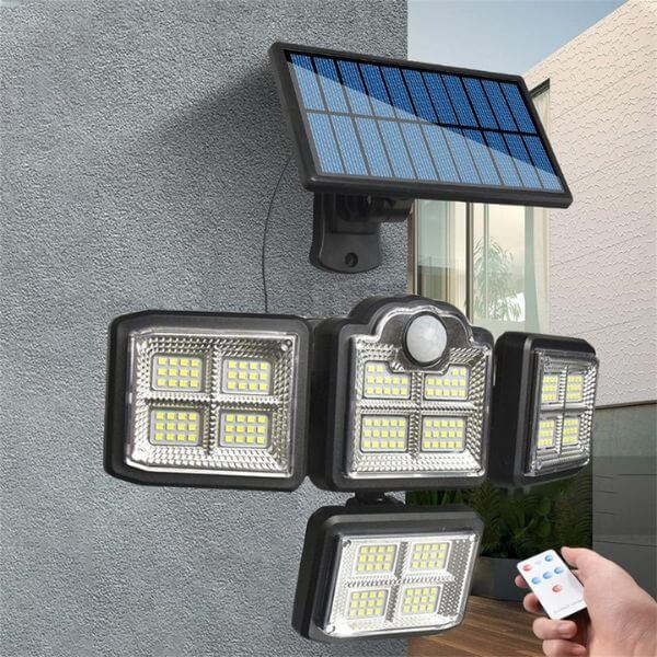 4 Head Outdoor Solar Light with Motion Sensor - shopsa online