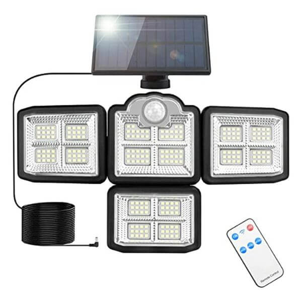 4 Head Outdoor Solar Light with Motion Sensor - shopsa online