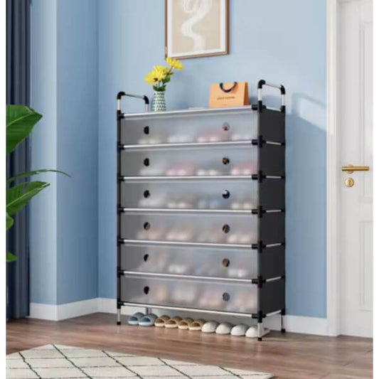 6 - Tier Covered Shoe Organizer - shopsa online