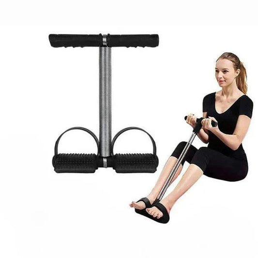 Tummy trimmer exercise machine with ergonomic handles and adjustable resistance for effective core workouts.